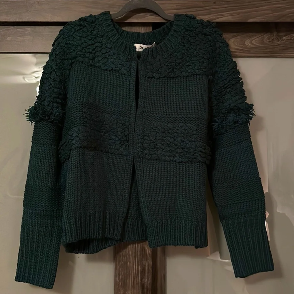 BNWT DO+BE Cardigan Sweater, Deep Ocean - Picture 4 of 5